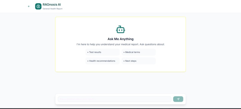 RAGnosis is an AI- powered medical report analysis.  – screenshot 8