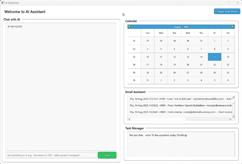 Desktop AI Orchestrator: Regex-LLM System for OS Automation – screenshot 1