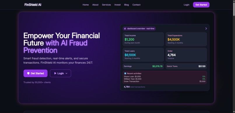 FinShield AI – screenshot 1