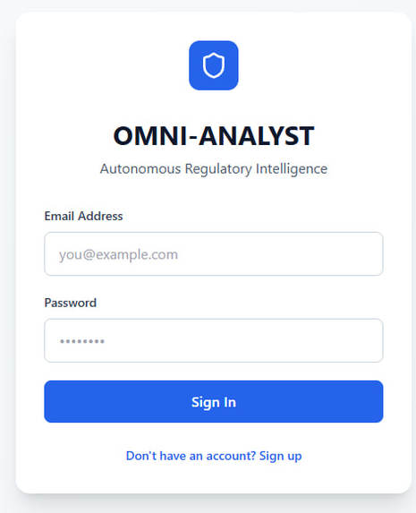#  OMNY-ANALYST: Autonomous Regulatory Intelligence – screenshot 3