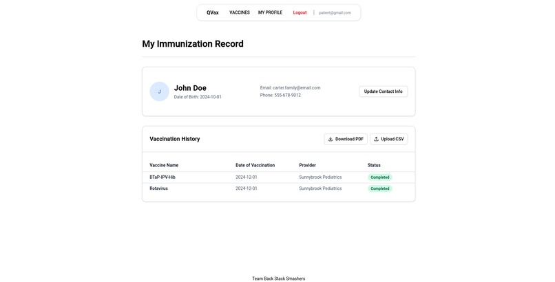 QVax – screenshot 3