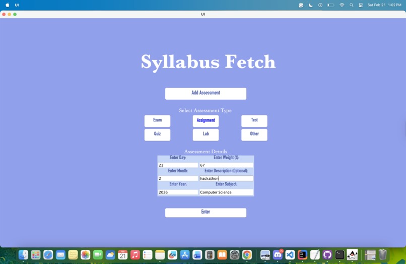 Syllabus Fetch – screenshot 2