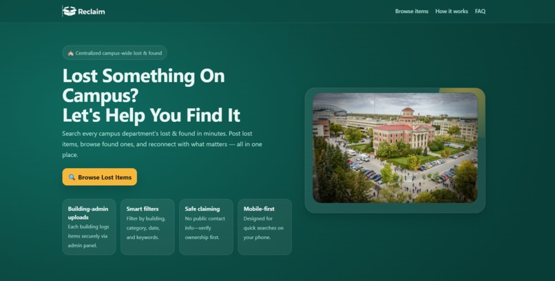 Reclaim: Campus Lost and Found – screenshot 1