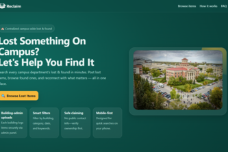 Reclaim: Campus Lost and Found