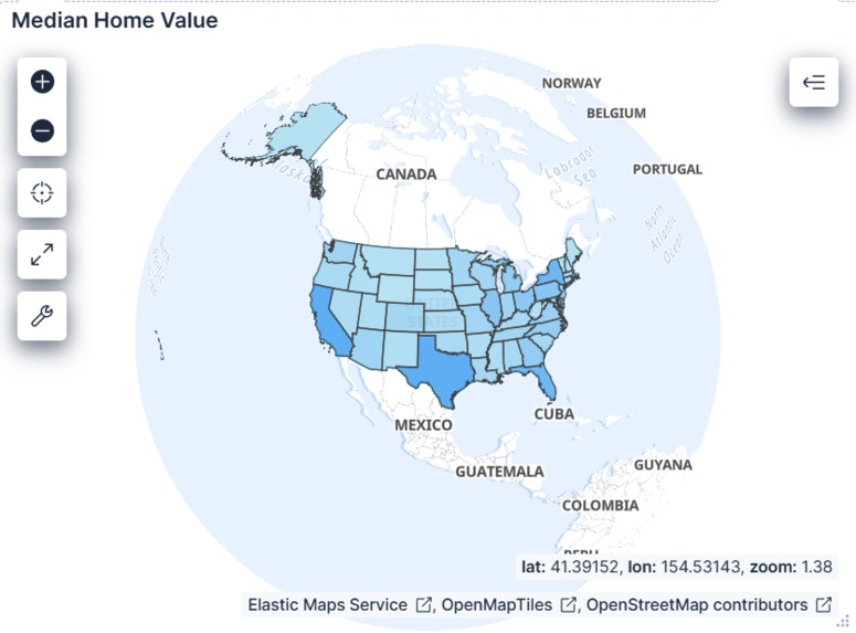 US Census Data  – screenshot 1