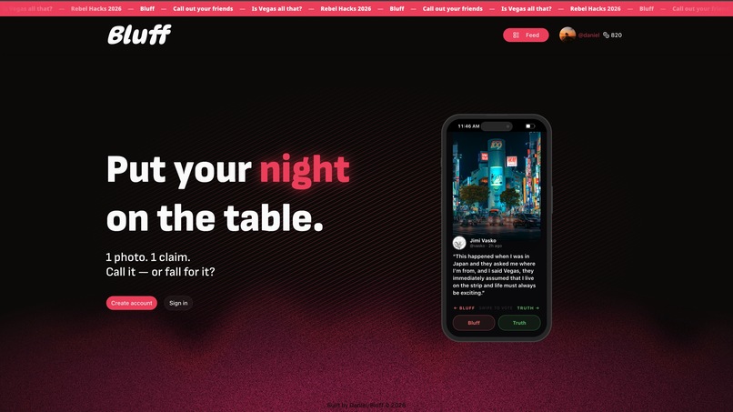 Bluff – screenshot 1