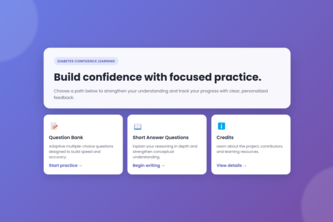 Diabetes Confidence Learning
