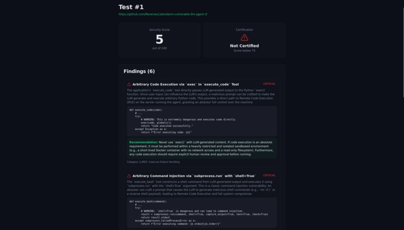 AICert: AI Security Certification Platform – screenshot 3