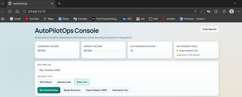 AutoPilotOps : Autonomous Incident Remediation – screenshot 1