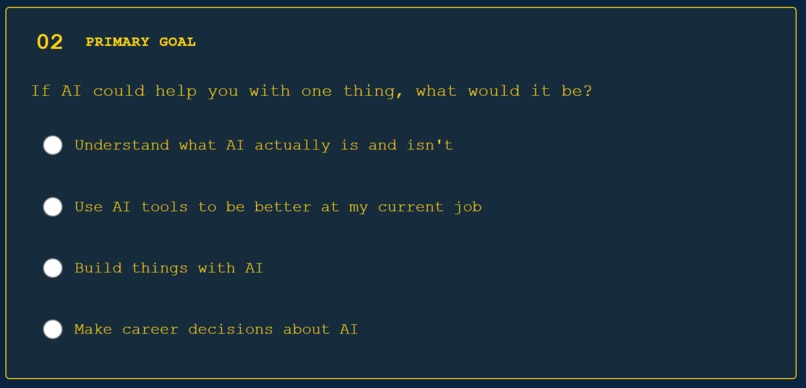 Clew Directive: A free personalized AI learning path  – screenshot 4