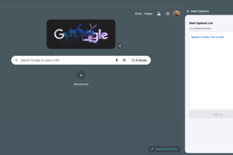 Deaf Captions (Free Chrome Extension)