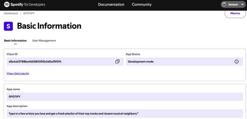 Spotipy – screenshot 2