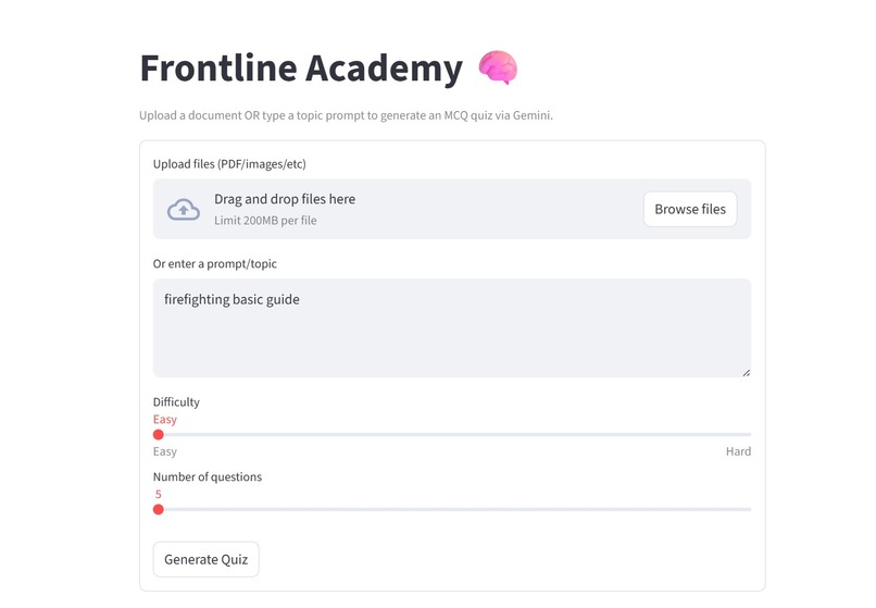 Frontline Academy – screenshot 1