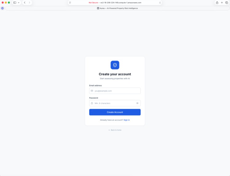 Aurea — AI-Powered Residential Insurance Underwriting – screenshot 2