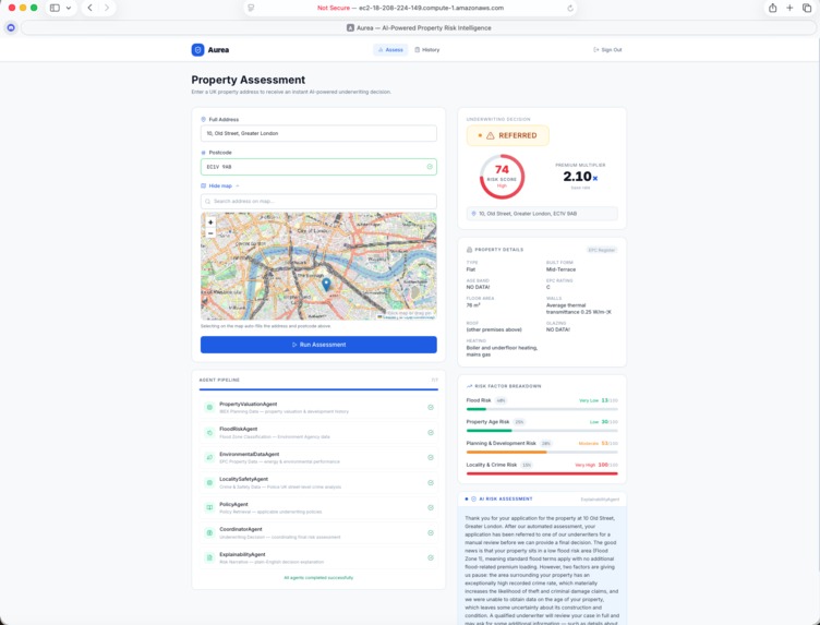 Aurea — AI-Powered Residential Insurance Underwriting – screenshot 6