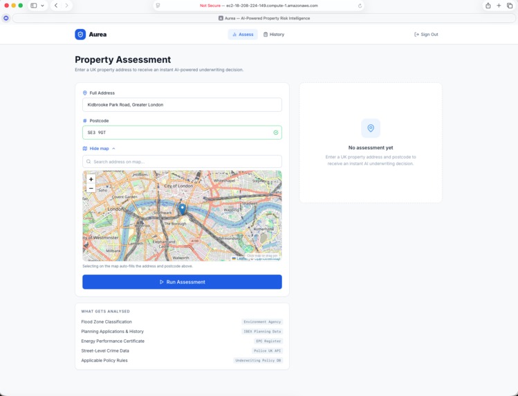 Aurea — AI-Powered Residential Insurance Underwriting – screenshot 7