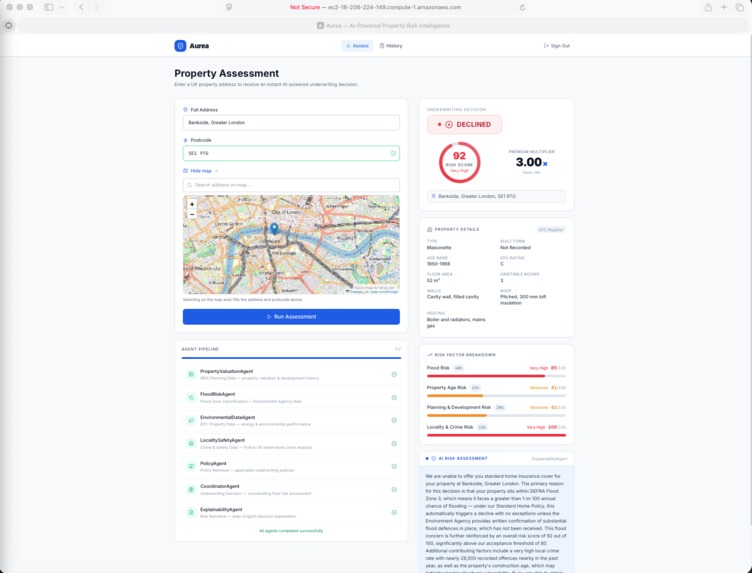 Aurea — AI-Powered Residential Insurance Underwriting – screenshot 8