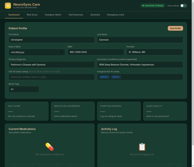 NeuroSync Care – screenshot 1