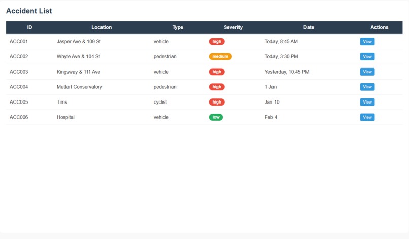 Data-Wizards_Accident Tracker – screenshot 4
