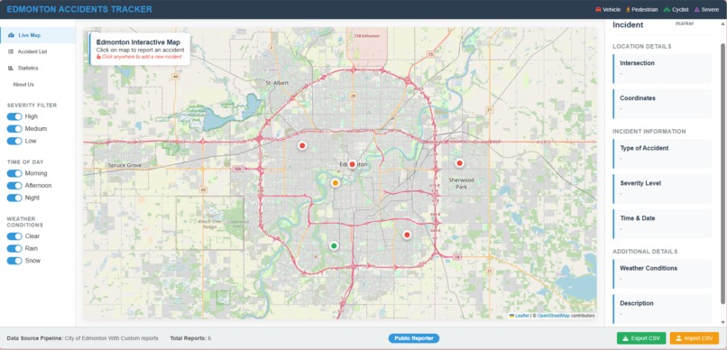 Data-Wizards_Accident Tracker – screenshot 1