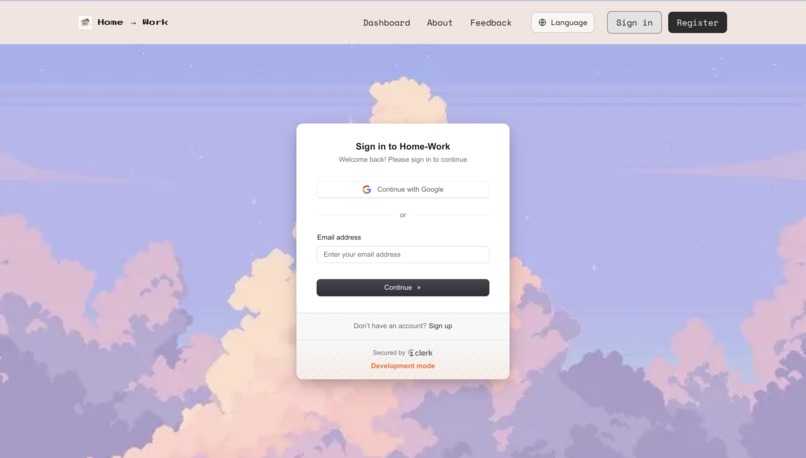 Home2Work – screenshot 1