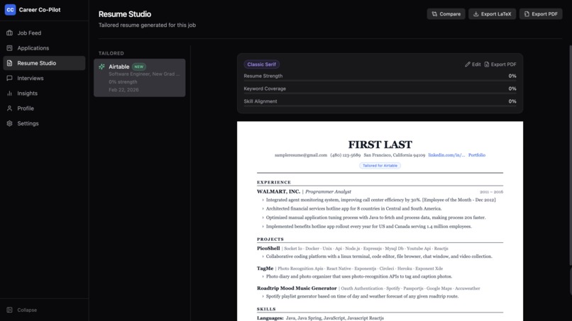 career-savers_Career Co-Pilot – screenshot 4