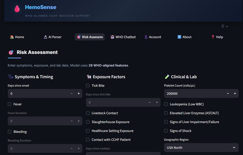 HemoSense – screenshot 1