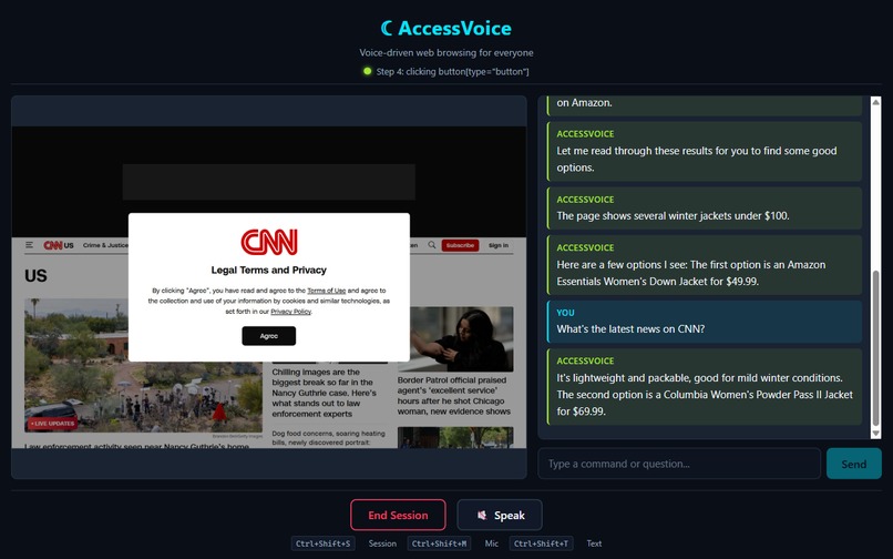 AccessVoice - Voice Driven Browsing – screenshot 4