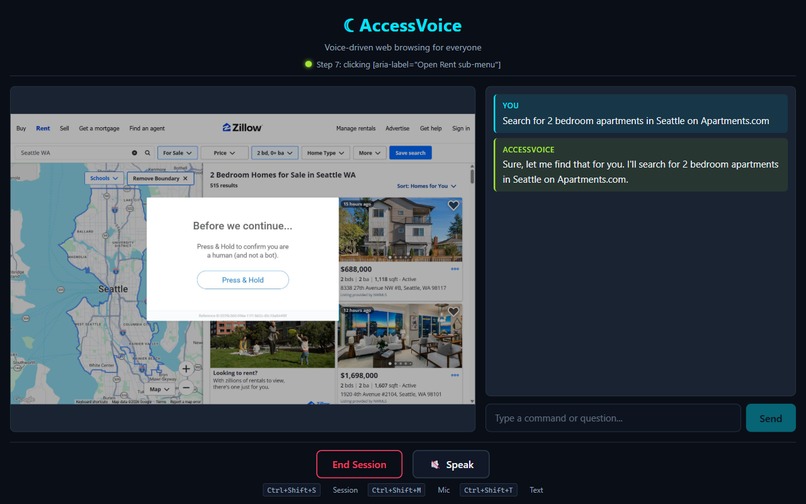 AccessVoice - Voice Driven Browsing – screenshot 5