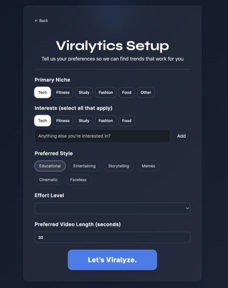 Viralytics – screenshot 2
