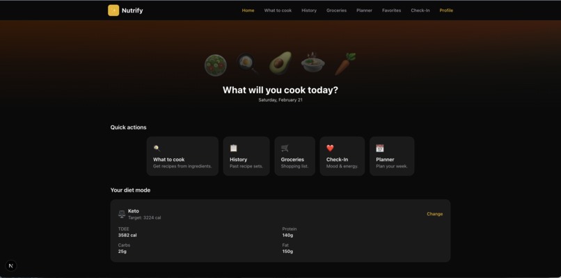 Nutrify – screenshot 1
