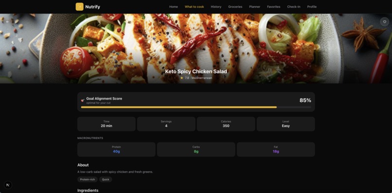 Nutrify – screenshot 2