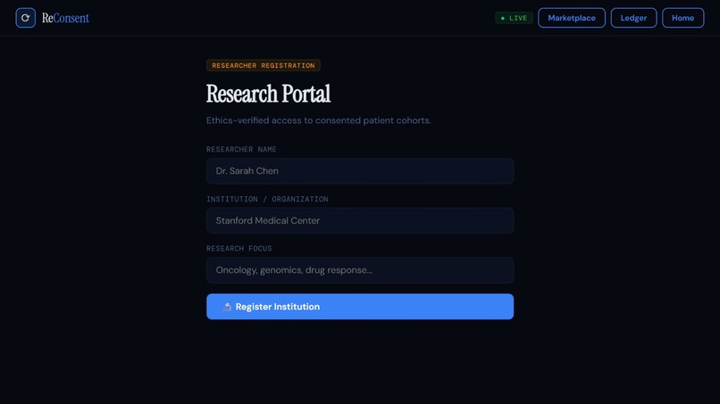 ReConsent – screenshot 2