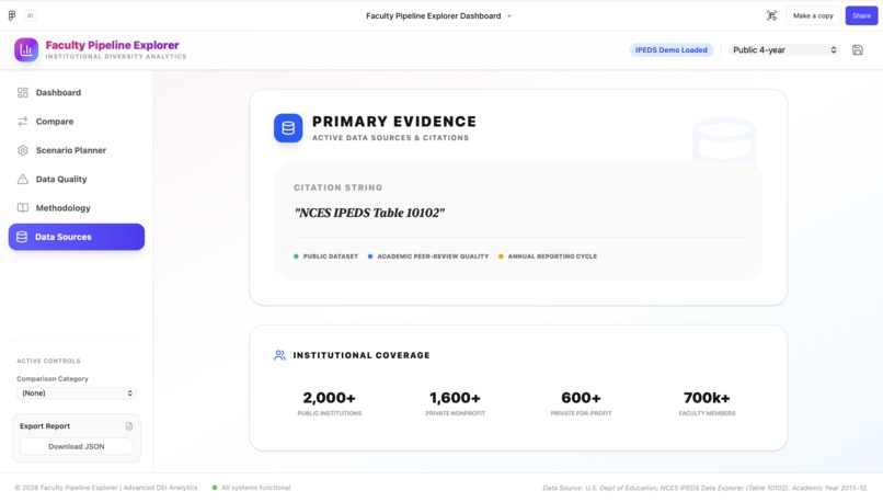 Faculty Pipeline Explorer – screenshot 2