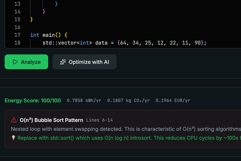 GreenLint – screenshot 3