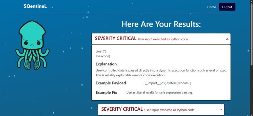 SQentineL – screenshot 1