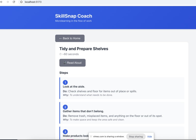 SkillSnap Coach  – screenshot 3