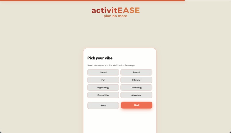 activitEASE – screenshot 1