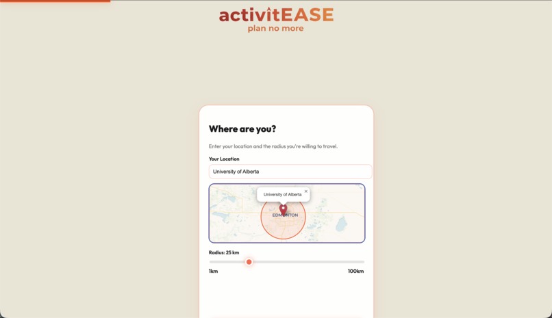 activitEASE – screenshot 2