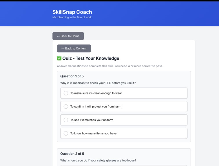 SkillSnap Coach  – screenshot 5