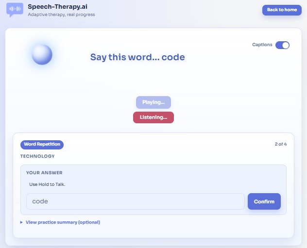 Speech-Therapy.ai – screenshot 3