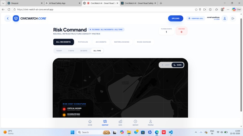 CivicWatch AI — Smart Road Safety Platform – screenshot 4