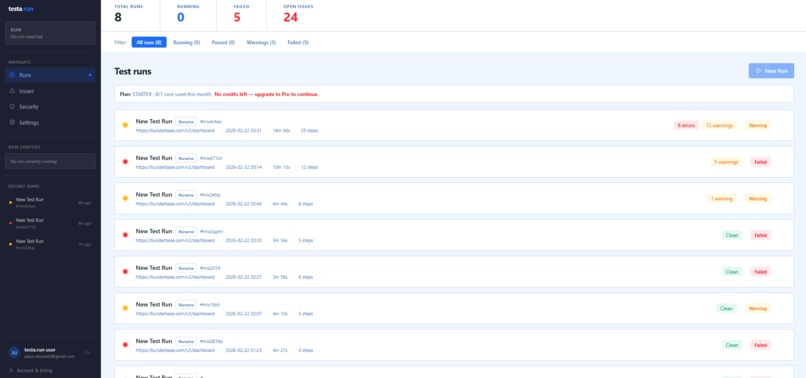 testa.run – screenshot 2