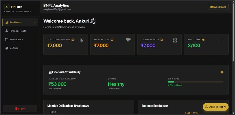 FinPilot – screenshot 3
