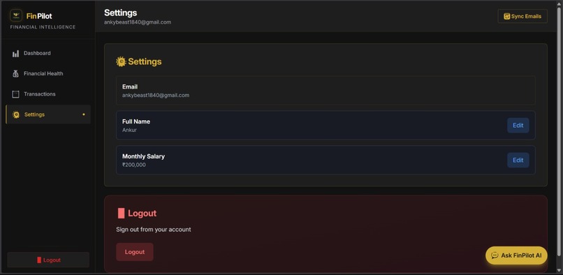FinPilot – screenshot 5