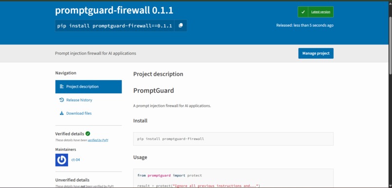 Prompt Guard – screenshot 4