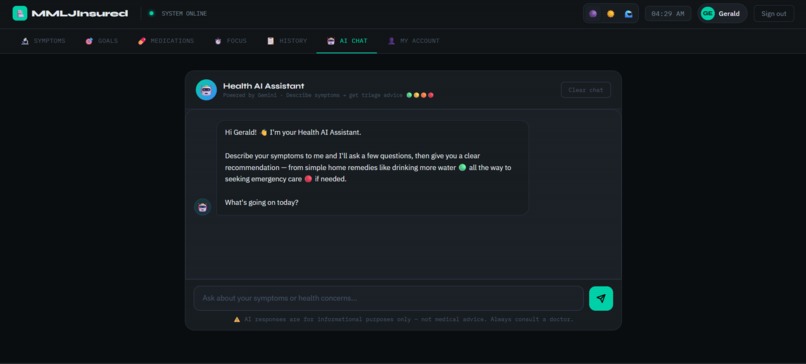 MMLJ Ai Health Assistant – screenshot 3
