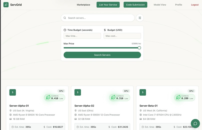 ServGrid – screenshot 3