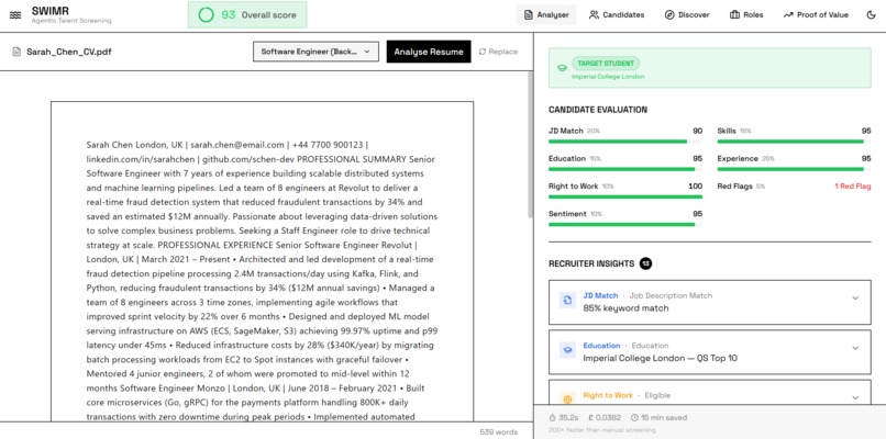 SWIMR – screenshot 2