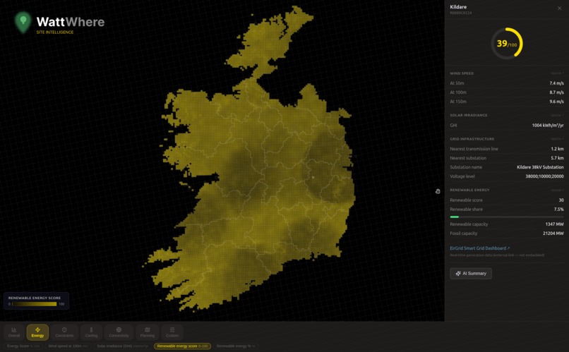 WattWhere – screenshot 1
